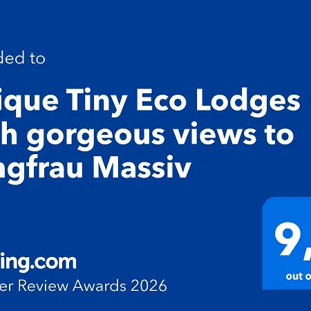Casa de Férias Unique Tiny Eco With Gorgeous Views To Jungfrau Massiv Interlaken
